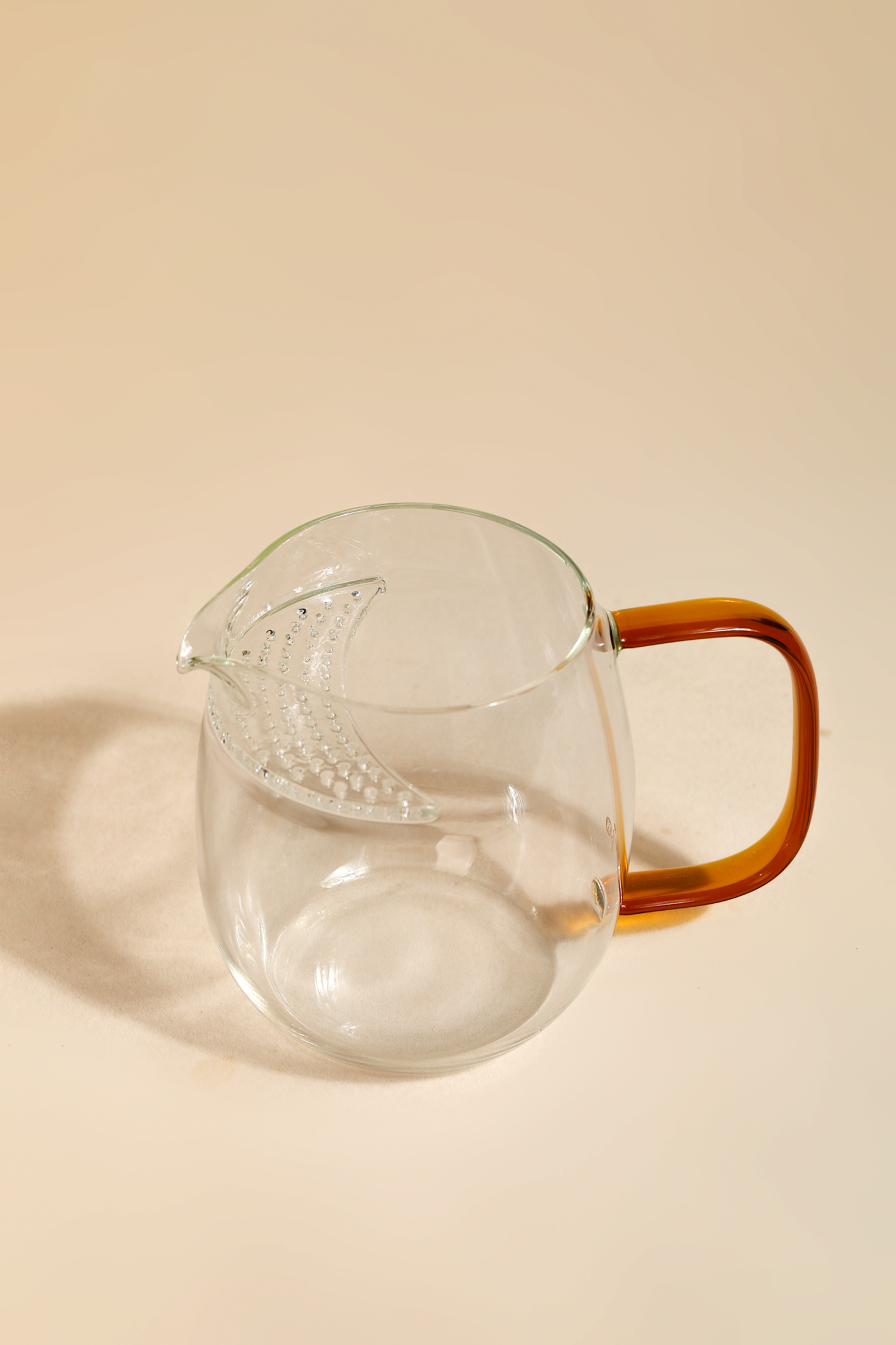 Crescent Glass Tea Pitcher
