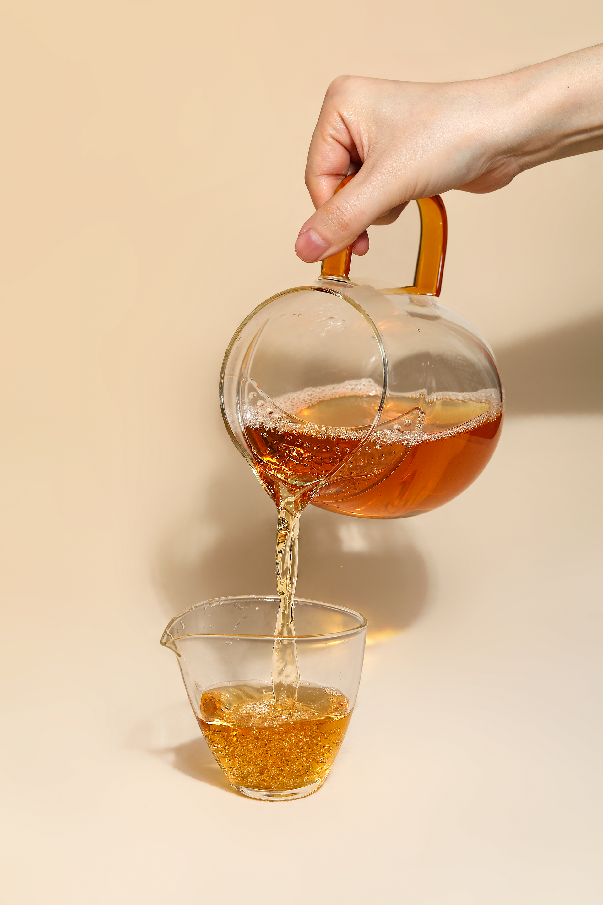 Crescent Glass Tea Pitcher